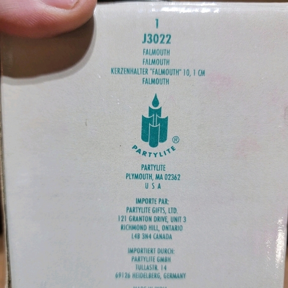 Partylite J3022 Falmouth Brass Weighted Pillar Candle Holders - Set of 2 (3.5") - Picture 6 of 6